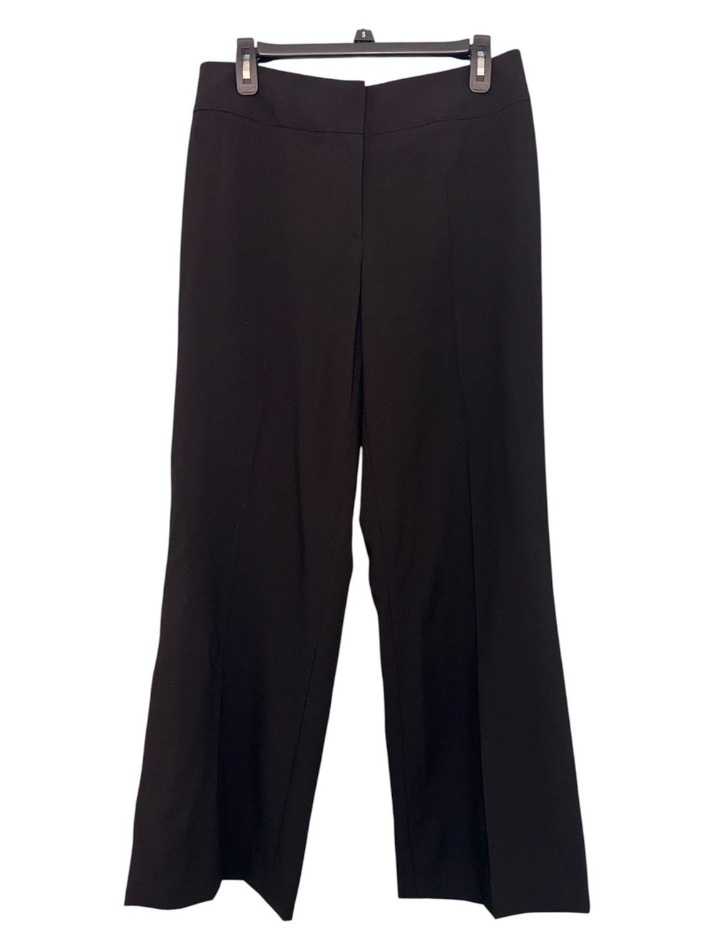 Giorgio Armani 100% Virgin Wool Wide Leg Trousers Black Made in Italy Size 42